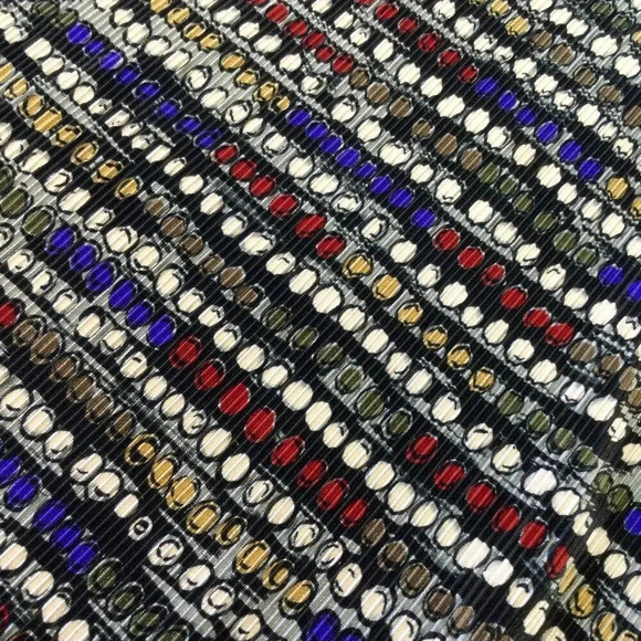 Vintage Plissé Women's Multi-Color Sleeveless Geometric Cropped Tank Top Large - Picture 5 of 9